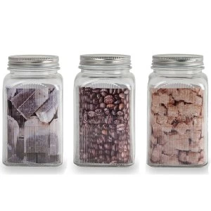 Image of Sabichi 3 Piece Traditional Ribbed Canister Set