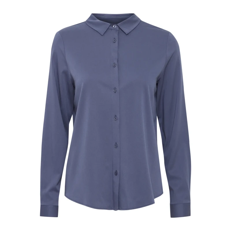 Image of fransa Womens long sleeve blouse fransa Justina SH 1 Bleu Female S