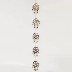 Image of Pentagrm Brass Windchime 76cm