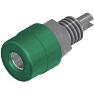 Image of SKS Hirschmann BIL 20 Jack socket Socket, vertical vertical Pin diameter: 4mm Green
