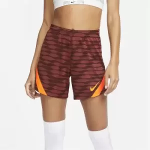 Image of Nike Dri-FIT Strike Womens Knit Soccer Shorts - Brown