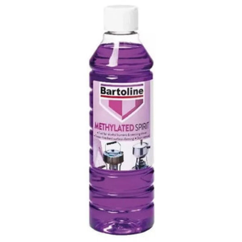 Image of Supadec Bartoline Methylated Spirit 500Ml - Fuel Burners Camping Stoves Cleaning Meths Stain Household Cleaning Liquid