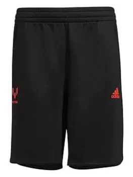 Image of Boys, adidas Messi 10 Junior Shorts - Black, Size 11-12 Years