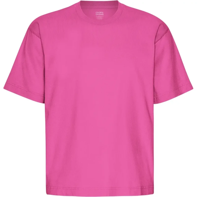 Image of Colorful Standard Womens oversized T-Shirt Colorful Standard Organic Bubblegum Pink Rose Female S