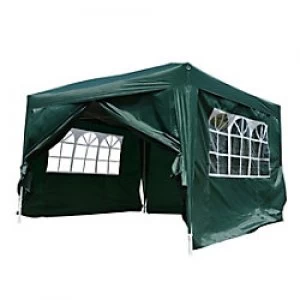 Image of OutSunny Pop Up Gazebo Green Water proof Outdoors 225mm x 1210 mm x 225 mm