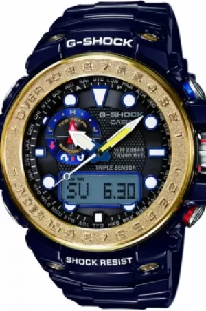 Image of Mens Casio G-Shock Premium Gulfmaster Alarm Chronograph Radio Controlled Watch GWN-1000F-2AER