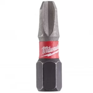 Image of Milwaukee Shockwave Impact Duty Philps Screwdriver Bits PH3 25mm Pack of 2