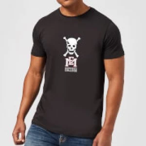 Image of East Mississippi Community College Skull and Logo Mens T-Shirt - Black - XXL