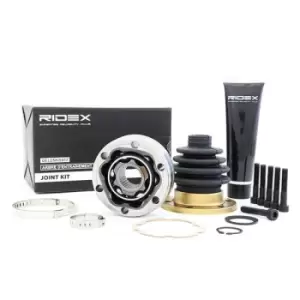 Image of RIDEX CV Joint transmission sided 5J0017 Axle Joint,Joint Kit, drive shaft VW,AUDI,FIAT,Golf IV Schragheck (1J1),Golf V Schragheck (1K1),GOLF VI (5K1)