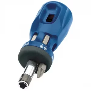 Image of Draper 75065 Chubby Ratcheting Screwdriver and Bit Set (7 Piece)