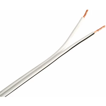 Image of 801.513UK 100m White Figure 8 Heavy Duty Speaker Cable - Mercury