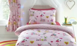 Image of Rainbow Fairies Duvet Set or Curtains, Pencil Pleat Lined Curtains 168 x 137cm, Portfolio Home