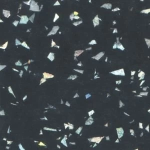 Image of BQ Astral Gloss Black Sparkle effect Worktop edging tape L3m