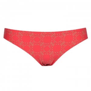 Image of Guess All Over Logo Bikini Brief Ladies - Red G5B5