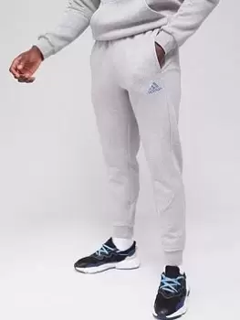 Image of adidas Fleece Colourblock Pants - Medium Grey Heather Size M Men