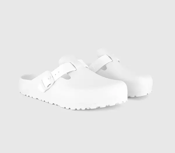 Image of Birkenstock Womens Boston Eva Sandals White, 3