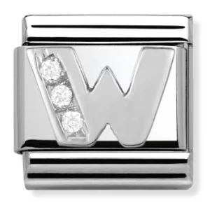 Image of Nomination CLASSIC Silvershine Letter W Charm 330301/23