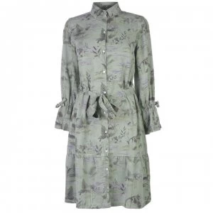 Image of Oui Oui Shirt Dress Womens - 0609 Grey Green