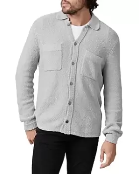 Image of Paige Larson Cotton Split Neck Button Cardigan