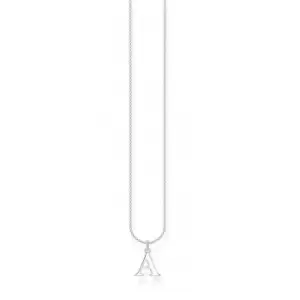 Image of Silver Letter A Necklace KE2010-001-21-L45v