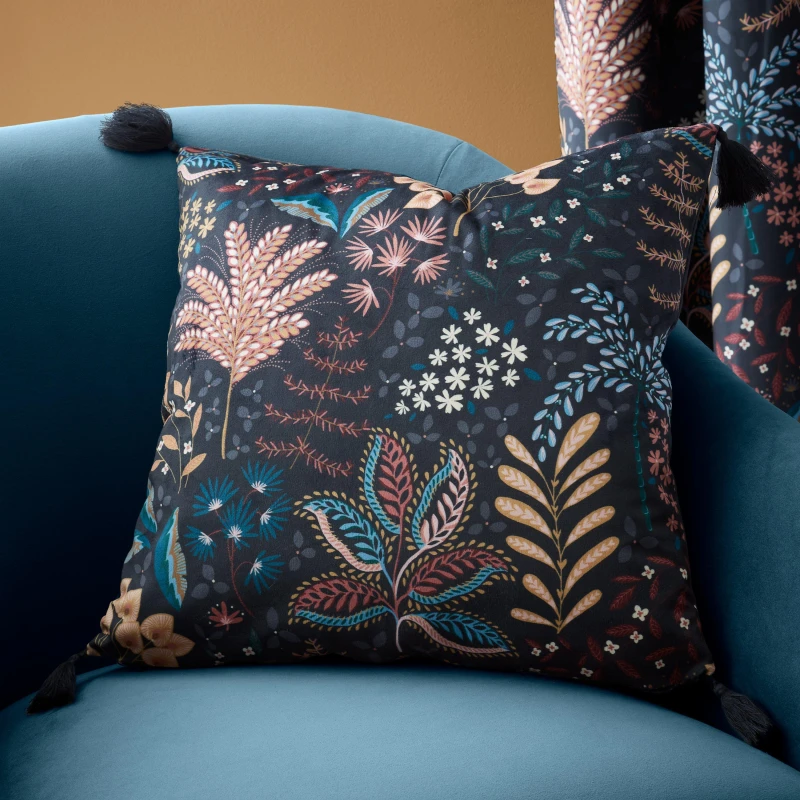 Image of Catherine Lansfield Exotic Leaves Square Cushion