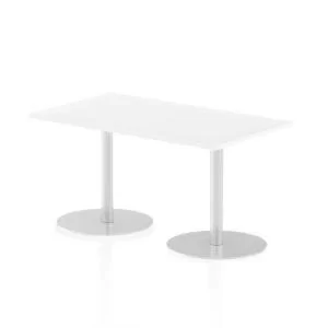 Image of Italia Poseur Table Rectangle 1400800 Top 725 High White