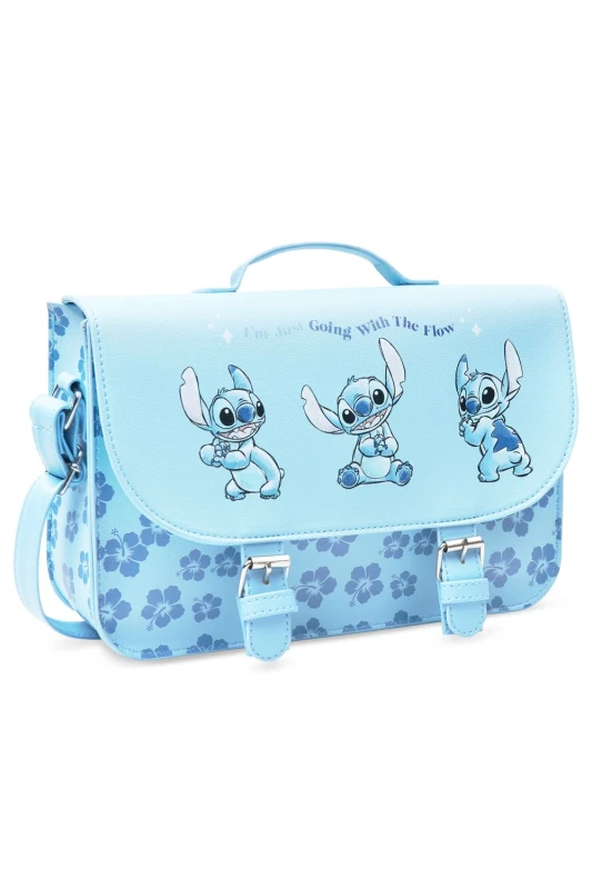 Image of Disney Stitch Satchel Bag Blue