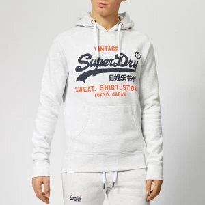 Image of Superdry Mens Sweatshirt Shop Duo Hoody - Ice Marl - S