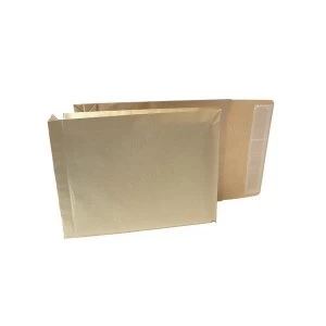 Image of New Guardian 330 x 260 x 50mm Gusseted Armour Power Tac Peel and Seal Envelopes 130gsm Manilla Pack of 100