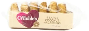 Image of Mrs Crimble's Gluten Free Large Plain Macaroons 200g