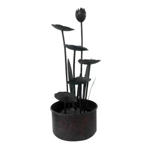 Image of Charles Bentley Garden Cascading Lotus Flower Water Feature