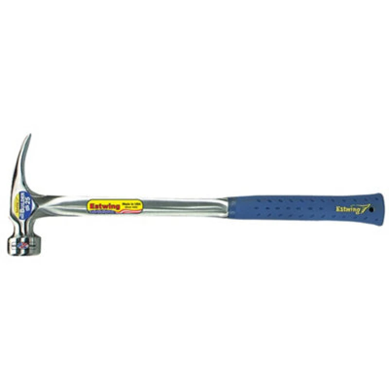 Image of Draper 23569 Estwing E3/25S Big Blue Smooth Face Straight Framing Hammer, 25Oz/700G, 18"