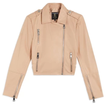 Image of Ted Baker Ssalli Biker Jacket - Camel