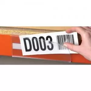 Image of Magnetic Ticket Holder - H.54 x W.1000mm - Pack of 10 - Including Card