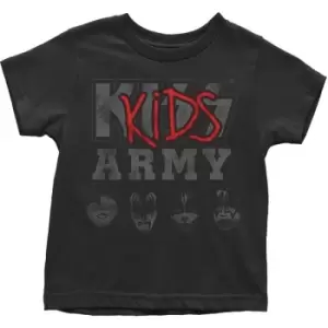 Image of KISS - Army Kids 5 Years Toddler T-Shirt - Black