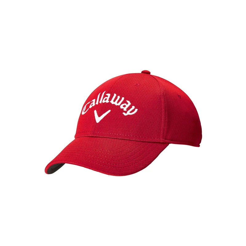 Image of Callaway Callaway Men Logo Baseball Cap in Red Red One Size Male 5063300166482