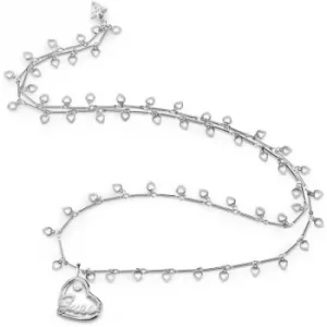 Image of Ladies Guess Princess Silver Necklace