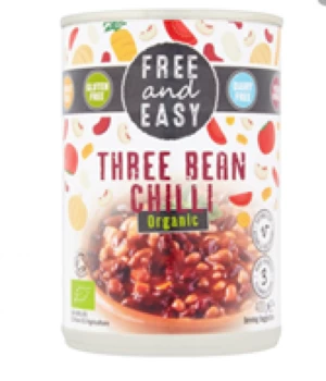 Image of Free & Easy Three Bean Chilli - 400g