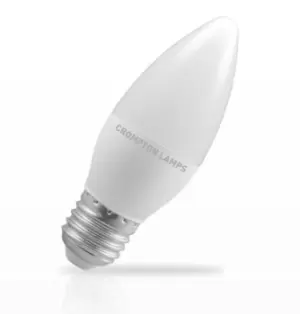 Image of Crompton Lamps LED Candle 5.5W E27 Dimmable Warm White Opal (40W Eqv)