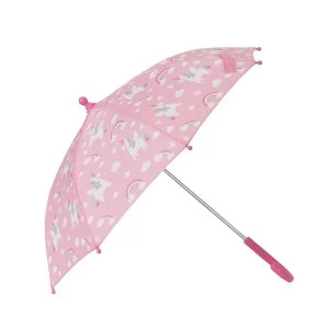 Image of Sass & Belle Rainbow Unicorn Kids Umbrella