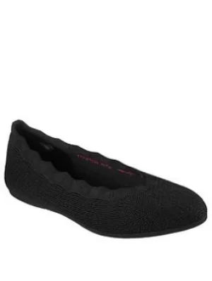 Image of Skechers Cleo 2.0 Love Spell Ballerina, Black, Size 4, Women