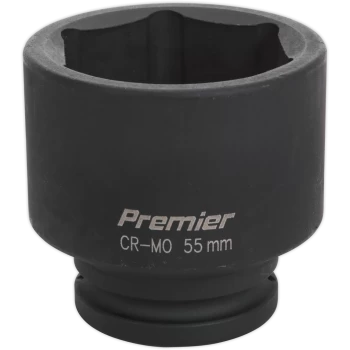 Image of Sealey 3/4" Drive Hexagon Impact Socket Metric 3/4" 55mm