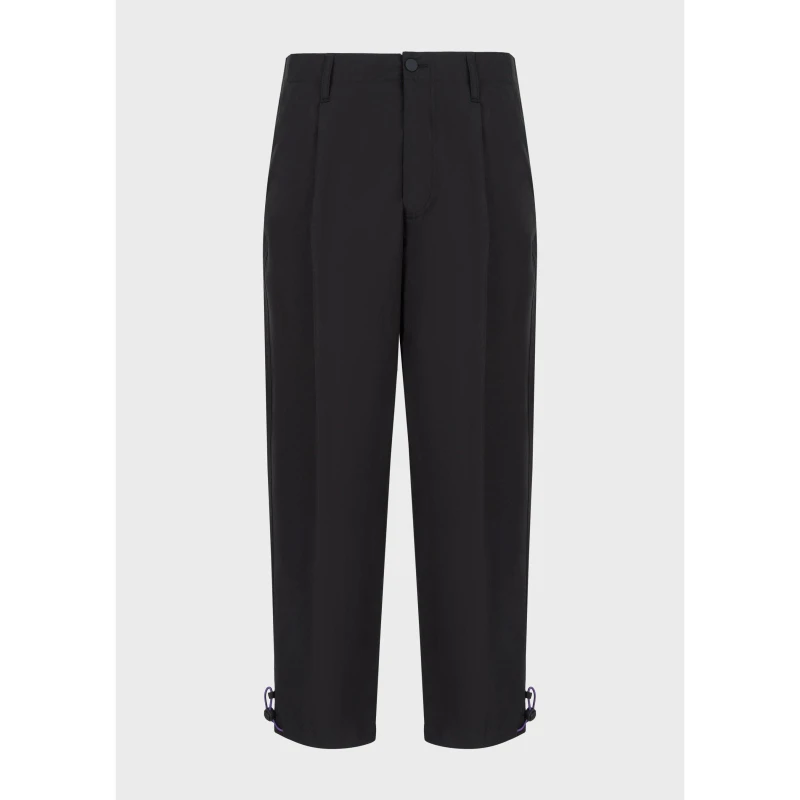 Image of Emporio Armani Mens Straight Leg Trousers Nero male 38