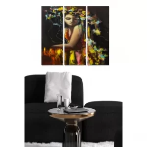 Image of MDF441859675 Multicolor Decorative MDF Painting (3 Pieces)