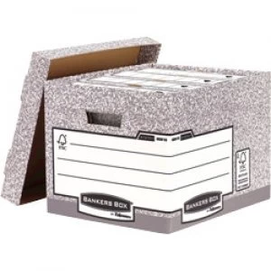 Image of Fellowes Archive Box Grey Cardboard 285 x 333 x 390 mm 10 Pieces
