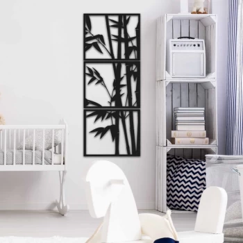 Image of MT - 004 Black Decorative Metal Wall Accessory