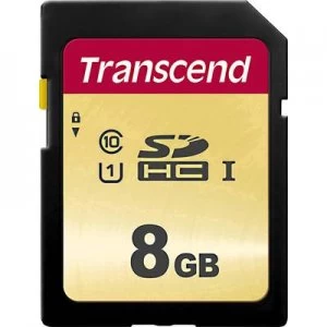 Image of Transcend Premium 500S SDHC card 8GB Class 10, UHS-I, UHS-Class 1