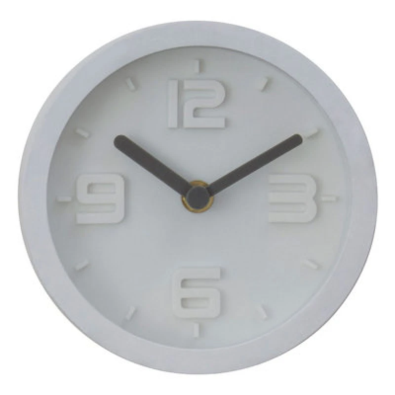 Image of Premier Housewares Interiors by Premier Elko Embossed Wall Clock White