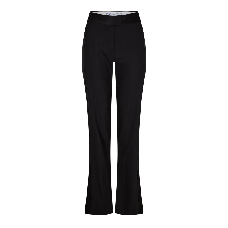 Image of Off White Womens Tuxedo Pant Trousers Black female 4 (36)