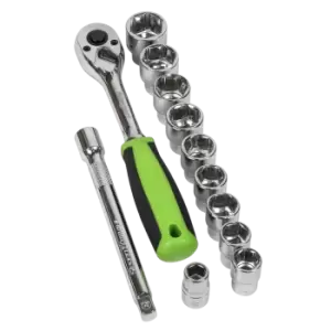 Image of Socket Set12 Piece 1/2" Square Drive WallDrive Metric